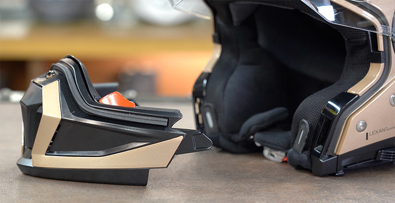 Nolan N70-2 X helmet removable chin bar